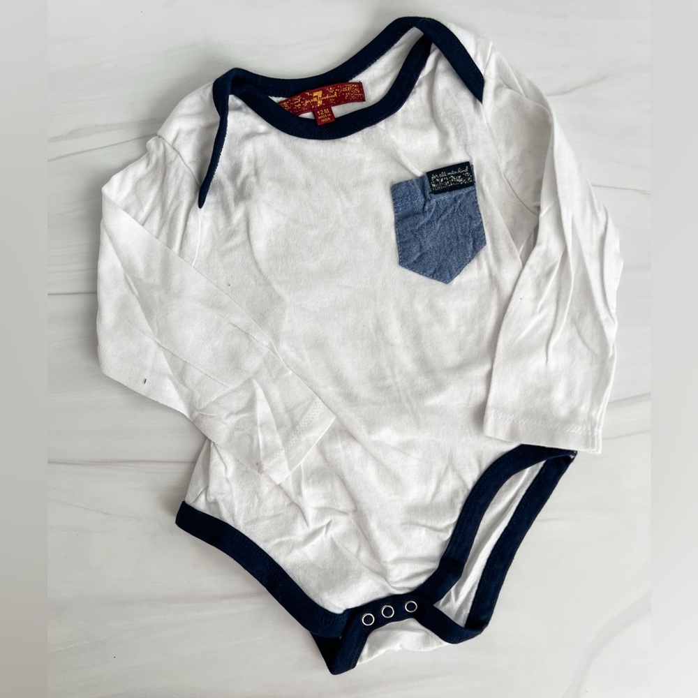 7 For All Mankind Baby Bodysuit Size 12M